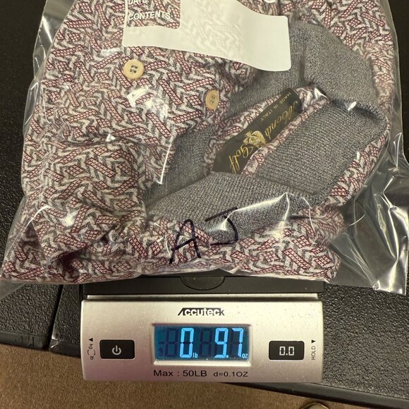 Mondo Golf Mens Size XL Polo Shirt 100% Cotton Made In Italy Short Sleeve - Picture 7 of 7